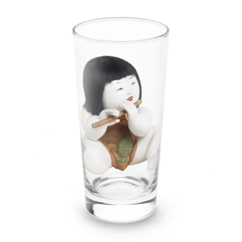 御所人形 笛吹き童子 Long Sized Water Glass