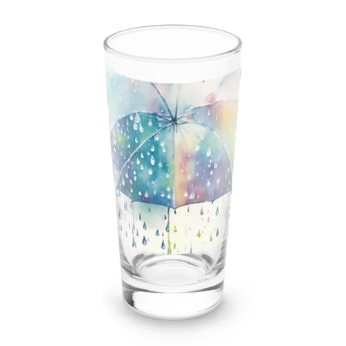 水彩風雨の風景 Long Sized Water Glass