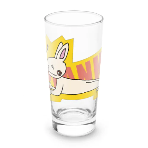 プランク筋トレウサギ Long Sized Water Glass