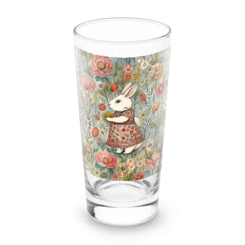 Vintage Bunny Long Sized Water Glass