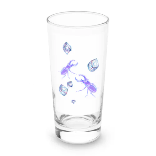 涼を堪能するクワガタさん Long Sized Water Glass