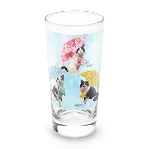 花傘ー空海陸ちゃん Long Sized Water Glass