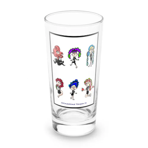 ユニークなシマシマ短パン’s　勢揃い！ Long Sized Water Glass