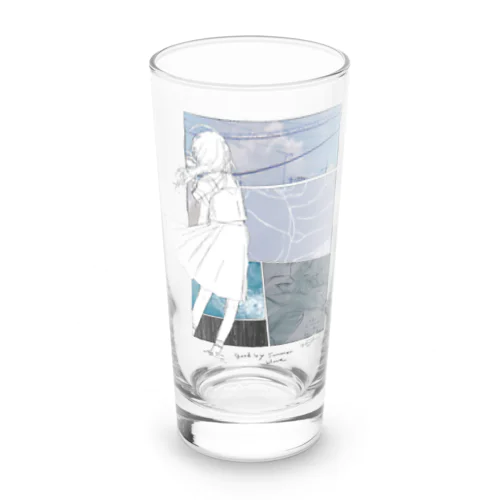 goodbye summmerblue Long Sized Water Glass