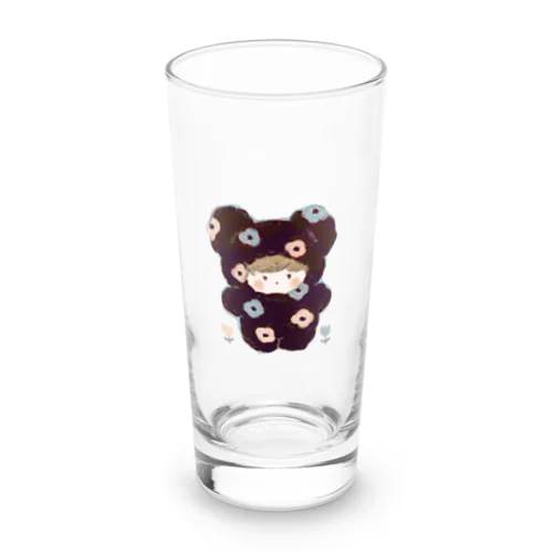 花がらのもこもこ Long Sized Water Glass