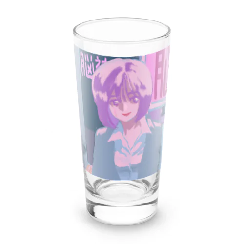 夜の駅の光 Long Sized Water Glass