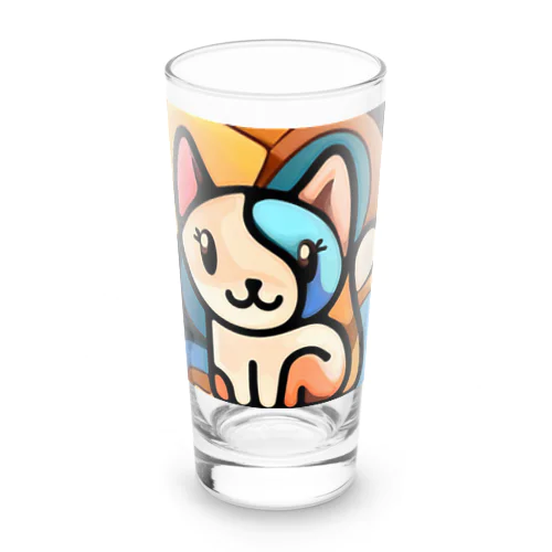 Mysterious Cat Long Sized Water Glass
