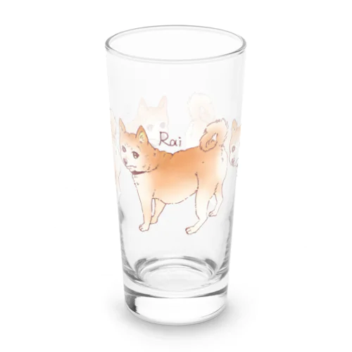 しばいぬらい薄め3匹 Long Sized Water Glass