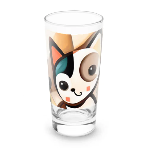 Mysterious Cat Long Sized Water Glass