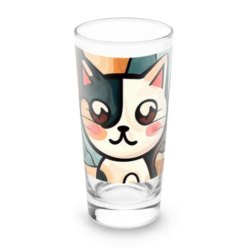 Mysterious Cat Long Sized Water Glass