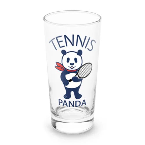 パンダ・テニス・全身・イラスト・ラケット・TENNIS・アイテム・デザイン・ガット・スポーツ・Tシャツ・サーブ・かっこいい・かわいい・選手・画像・ボール・王子・絵・オリジナル（C） ロンググラス