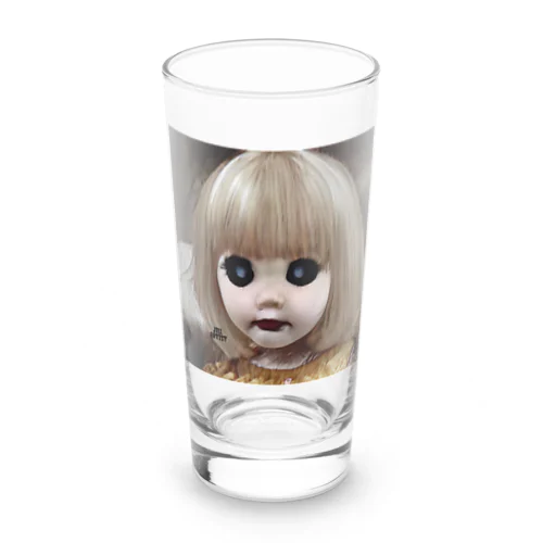 怖い幼女の西洋人形 Long Sized Water Glass