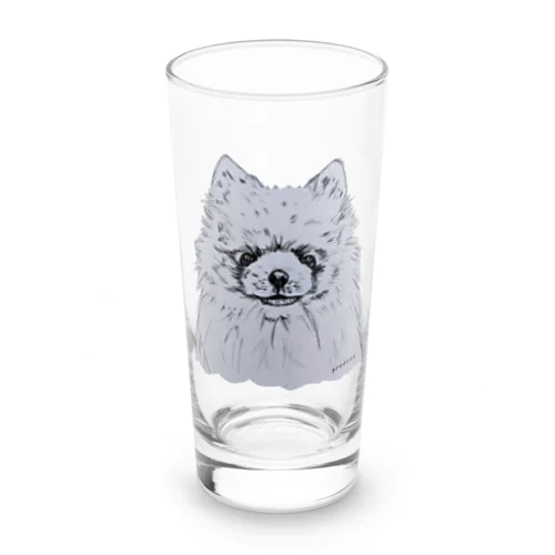 ポメラニアン　アート犬 Long Sized Water Glass