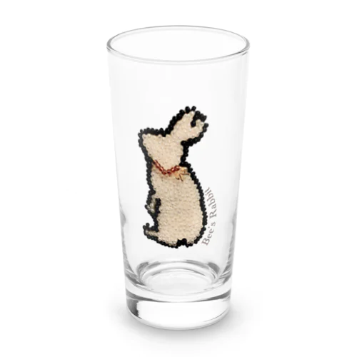 ビーズ刺繍のうさぎ、 Long Sized Water Glass