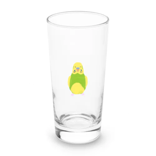 セキセイインコ_パイドの男の子 Long Sized Water Glass