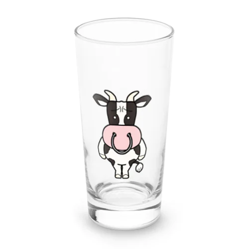 困惑フレンズ 「カウさん」by bakikeda Long Sized Water Glass