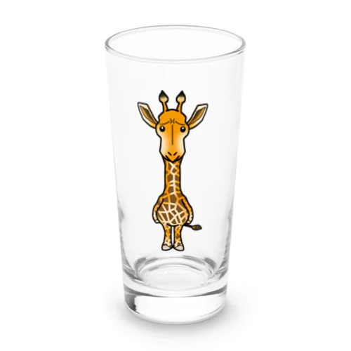 困惑フレンズ 「キリンさん」by bakikeda Long Sized Water Glass