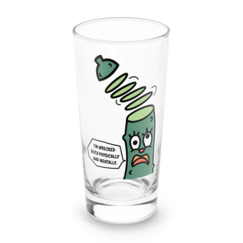 身も心もすり減る精神疾患きゅうり Long Sized Water Glass