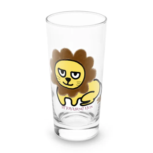 ひと休みライオン Long Sized Water Glass