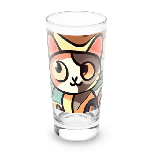 Mysterious Cat Long Sized Water Glass