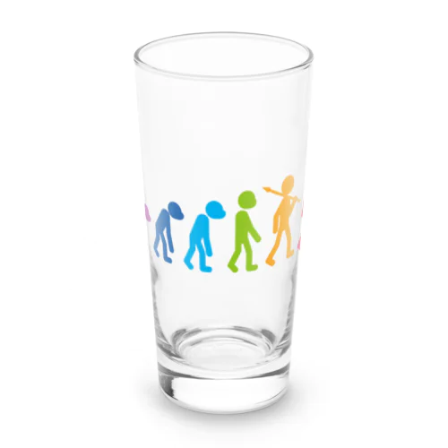 人類の進化 ピクトグラム Long Sized Water Glass