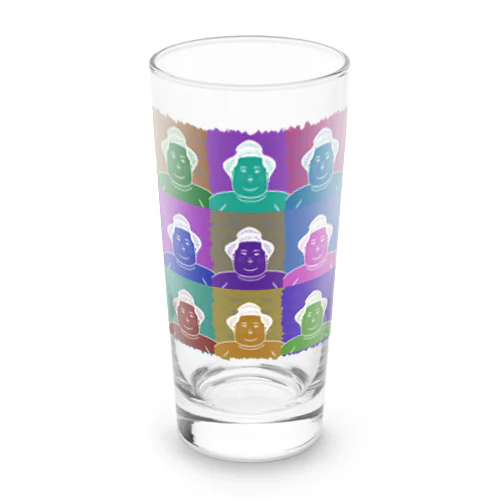 SUMO WRESTLER (multicolor) Long Sized Water Glass