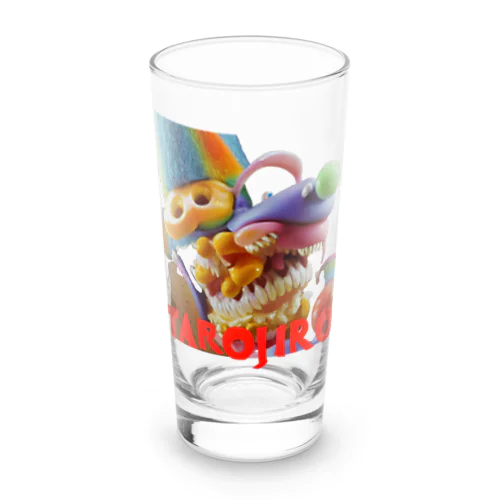 COLORFUL POPCORN MONSTERS by AI Long Sized Water Glass