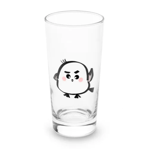手をあげるシマエナガくん Long Sized Water Glass