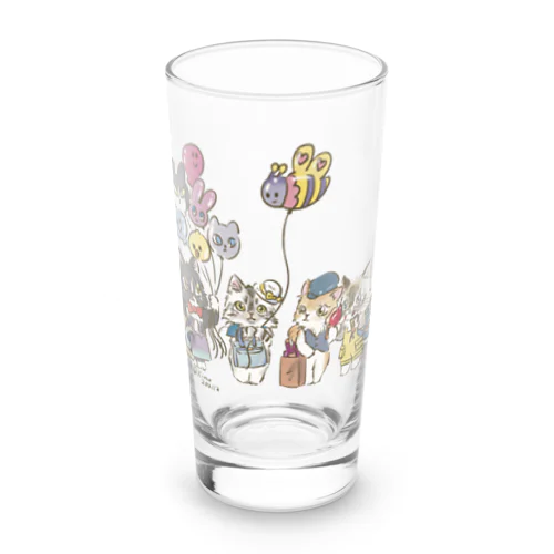 ベーカリーこげまる社員旅行にゃ Long Sized Water Glass