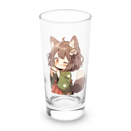 たぬっぺ  (Tanuppe)  ver.3 狸の神様、たぬき、タヌキ Long Sized Water Glass