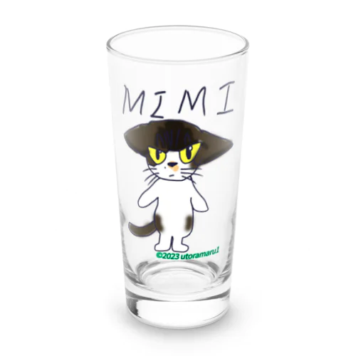 イカ耳にゃんこ Long Sized Water Glass