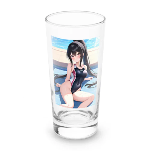 競泳水着少女 Long Sized Water Glass