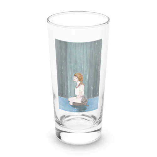 女生徒１（雨の中の悲しみ） Long Sized Water Glass