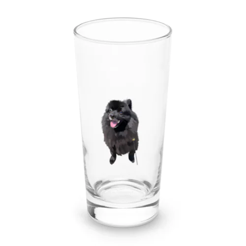 黒ポメのフクちゃん Long Sized Water Glass