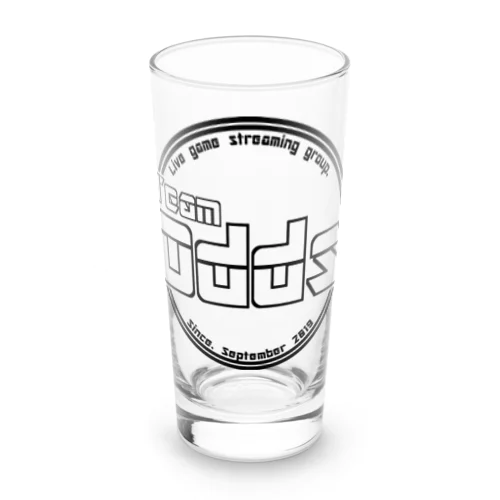 TeamOdds シンプルブラックロゴマーク Long Sized Water Glass