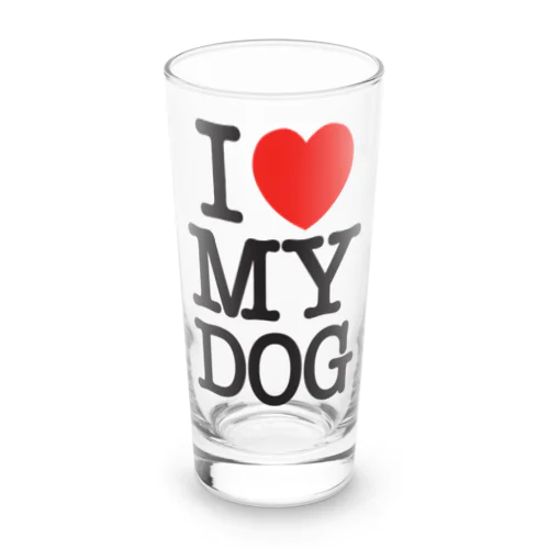 I LOVE MY DOG Long Sized Water Glass