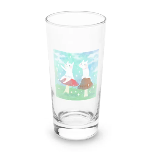 キノコと白い生き物 Long Sized Water Glass