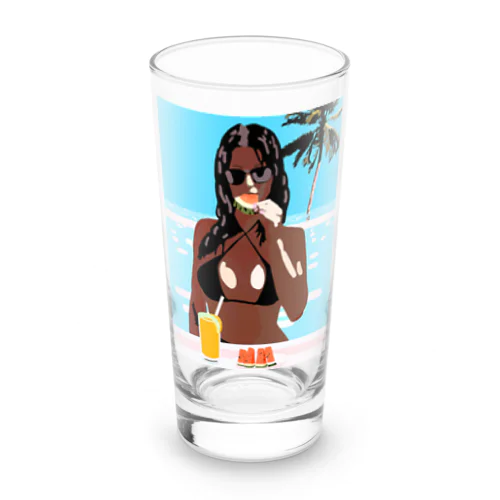 summer beauty Long Sized Water Glass