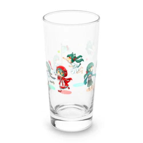 緑髪ちゃんズ(影あり) Long Sized Water Glass