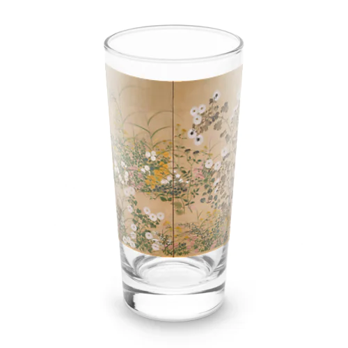 日本画：尾形光琳_秋草図 右隻 Long Sized Water Glass