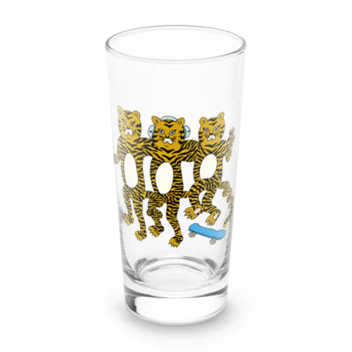 虎男3匹 Long Sized Water Glass