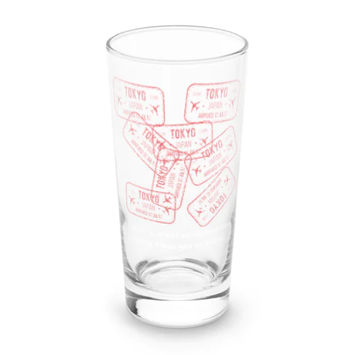 日本行きパスポートくん Long Sized Water Glass