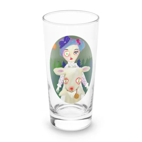 おかみさんとヤギ Long Sized Water Glass