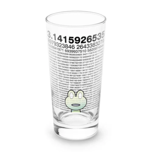 円周率1310桁に呆然とするカエル Long Sized Water Glass