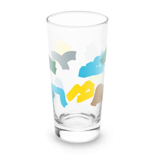 カラフル／山ロゴ Long Sized Water Glass