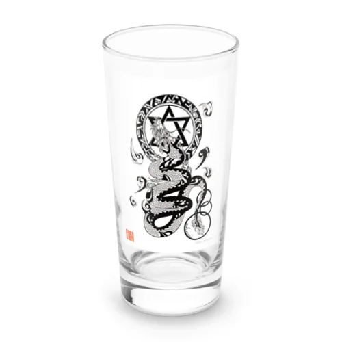 龍神イラスト「護符」 by masurami Long Sized Water Glass