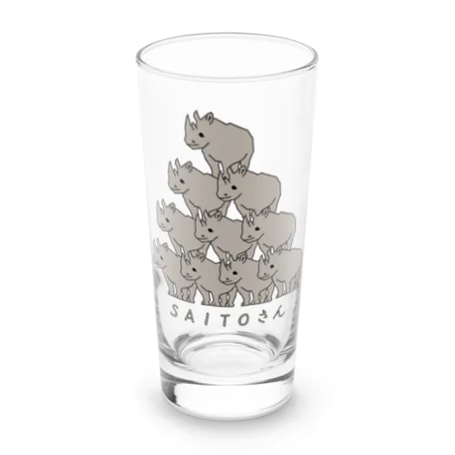 サイが十匹 さいとうさん Long Sized Water Glass