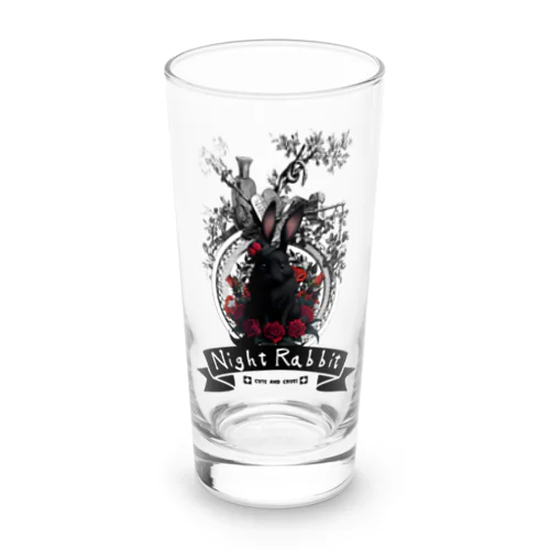 Night Rabbit Long Sized Water Glass