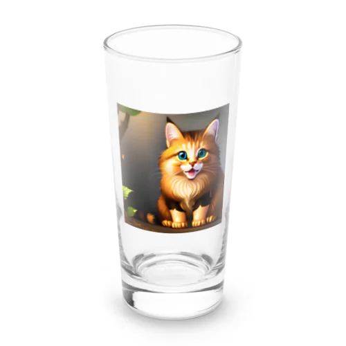 かわいい猫のイラストグッズ ロンググラス