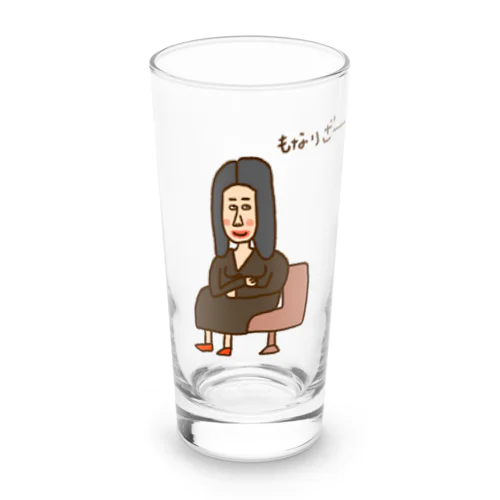 画伯チックなモナリザ Long Sized Water Glass